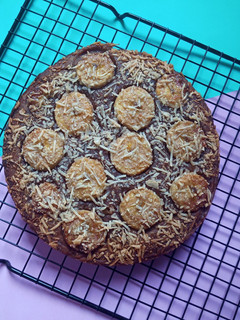 Foto resep Eggless Choco Banana Cake