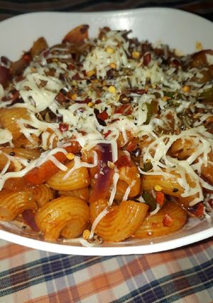 A picture of Cheese pasta.