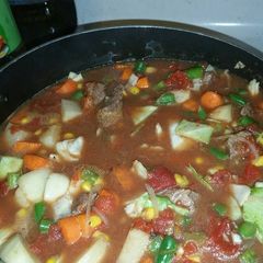A picture of Beef Vegetable Soup.