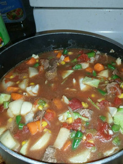 A picture of Beef Vegetable Soup.