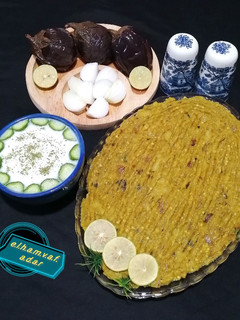 عکسی از دستور دیپ بادمجان کبابی الهام پز