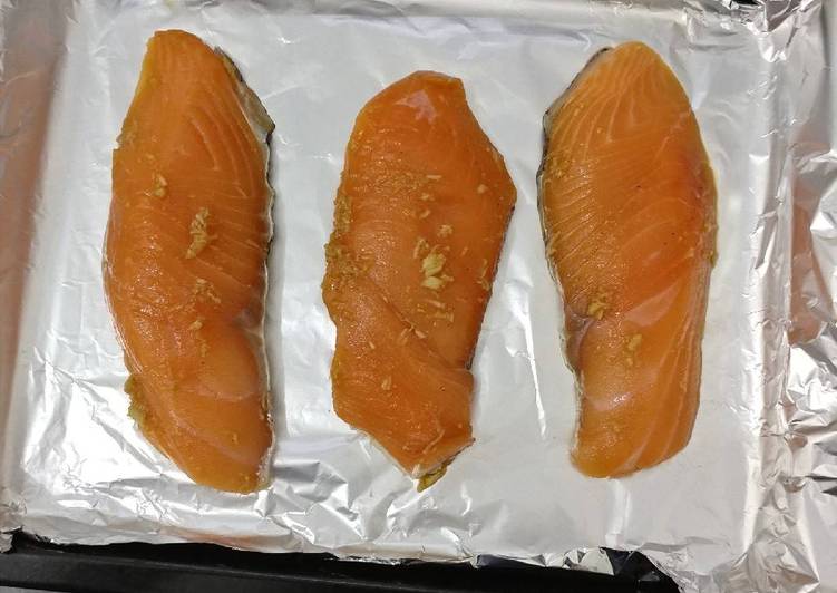 Resep Baked salmon Lezat