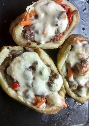 Una foto de Papas rellenas de carne