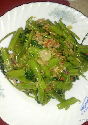 Foto resep Kangkung udang rebon