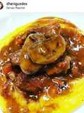 Ragu de músculo com mouseline de mandioquinha