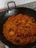 Arroz al pulpo y gambón