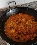 Arroz al pulpo y gambón