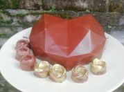 Una foto de ganache de chocolate para cobertura