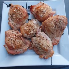Roasted Chicken Thighs A picture of Roasted Chicken Thighs.
