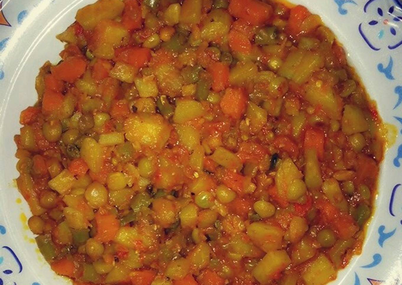 Beans & potato porridge