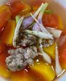 Canh đu đủ thịt nạc xay
