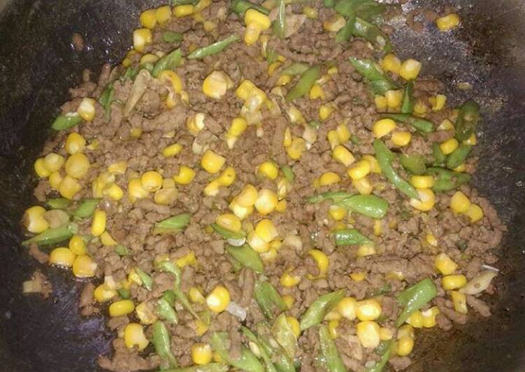Resep Tumis daging jagung manis, Sempurna