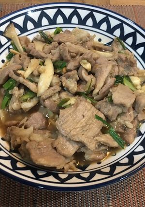 杏鮑菇炒肉 的食譜成品照片
