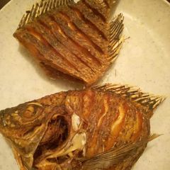 A picture of Deep fried tilapia.