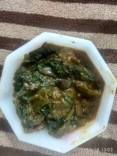 પાલક ની ભાજી રીંગણ નું શાક (Palak Bhaji Ringan Shak Recipe In Gujarati) રેસીપી મુખ્ય ફોટો