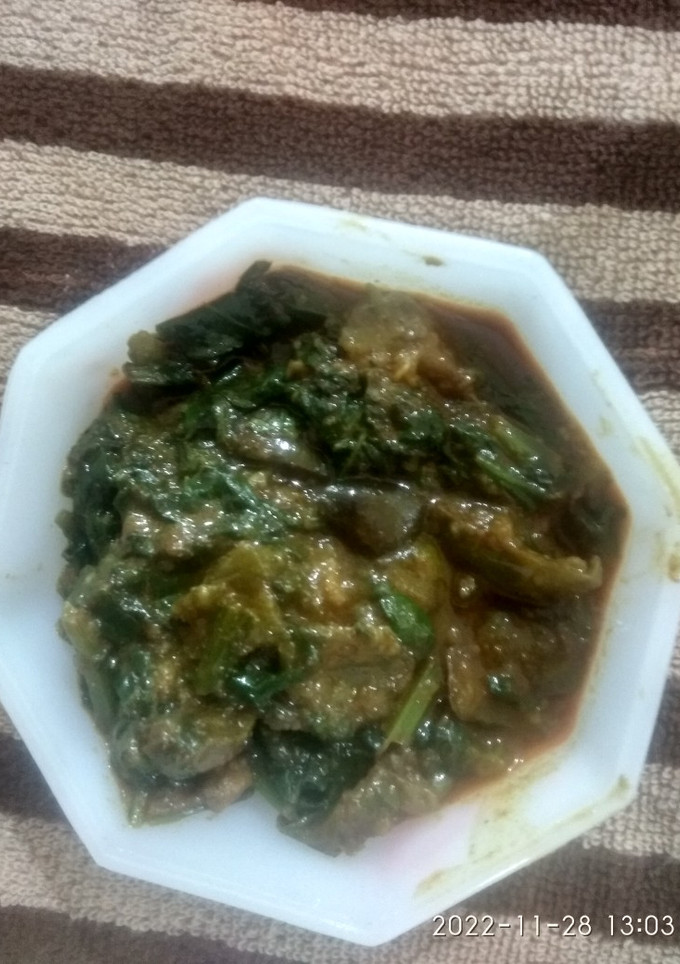 પાલક ની ભાજી રીંગણ નું શાક (Palak Bhaji Ringan Shak Recipe In Gujarati) રેસીપી મુખ્ય ફોટો