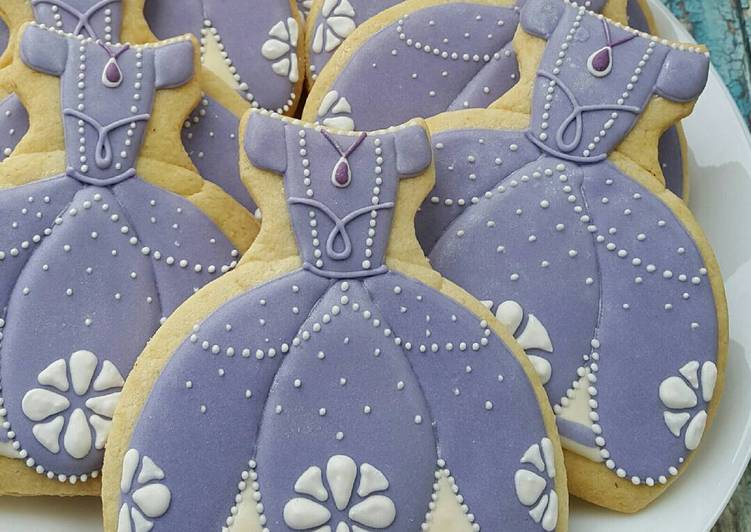 Recipe: Appetizing Tutorial : Sofia the First Cookies