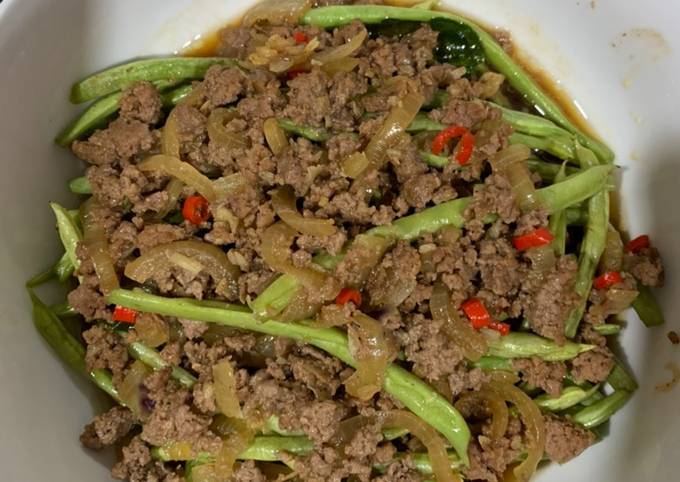 Resep Tumis buncis daging sapi giling oleh jeani k wardhani - Cookpad