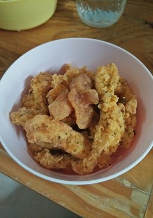 Foto resep Ayam dan kulit krispi (gluten free)