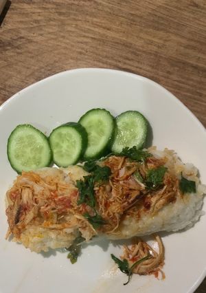 Foto resep Nasi Bakar Ayam Suwir Alá Anak Kos!🤩😇