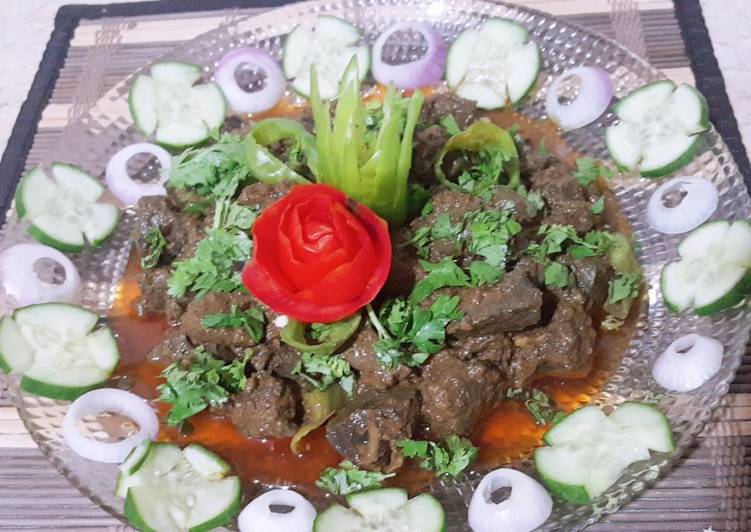 Easiest Way to Prepare Perfect Special Dish Beef Kalaji.dil.Gurdhay