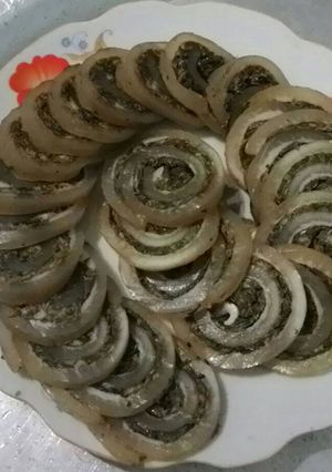 Hình của món Giò bì cuốn lá lốt.