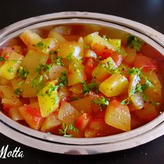 A picture of Watermelon Rind Subzi.