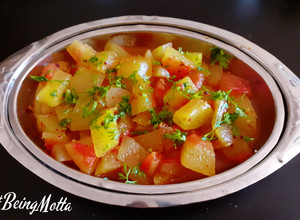 A picture of Watermelon Rind Subzi.