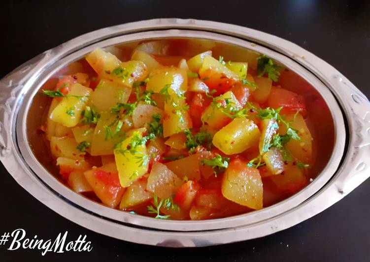 Simple Way to Make Homemade Watermelon Rind Subzi