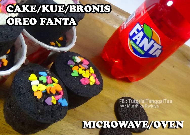 Resep Cake/Kue/Cupcake/ Bronis Oreo Fanta Oven/Microwave. Praktis dan anti gagal Anti Gagal