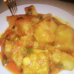 A picture of Banga Porridge yam.