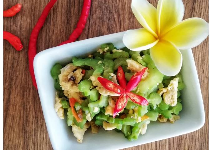 Cara Memasak Tumis Pare Telur #5resepterbaruku Yang Mudah