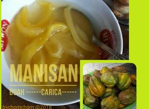 Foto resep Manisan Buah Carica Khas Dieng