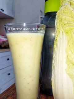 Foto resep Smoothies jus hemat sawi putih pisang kelapa