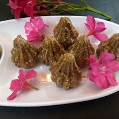 A picture of Dry fruits modak.