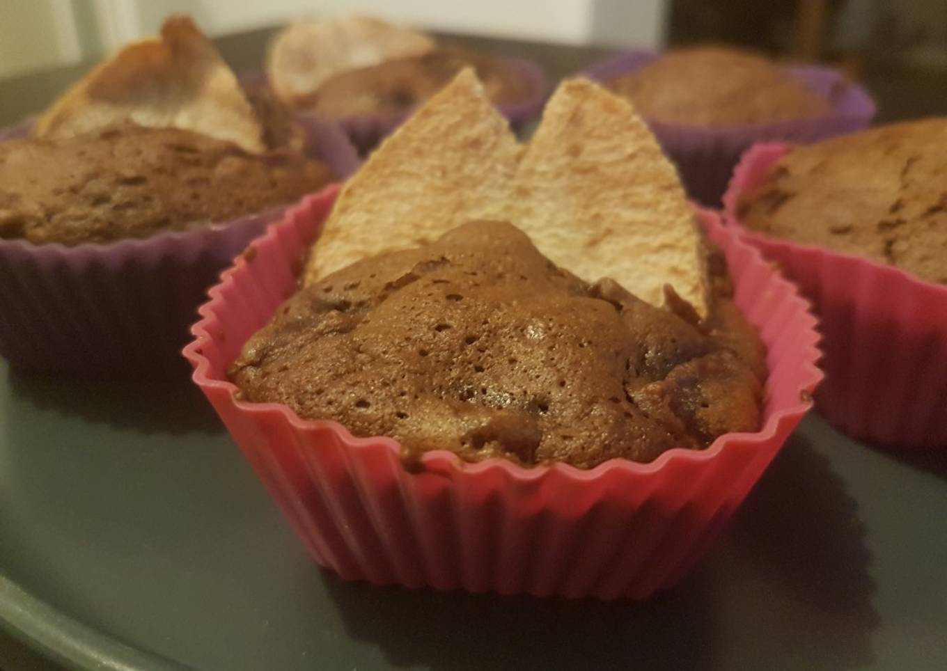 Muffins poires chocolat