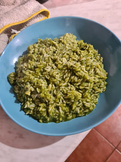 Una foto de Arroz con espinacas