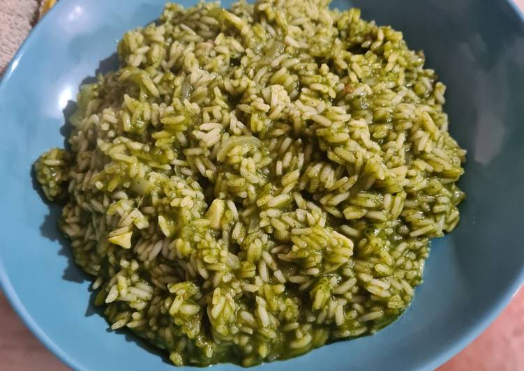 Arroz con espinacas
