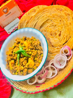 A picture of Qeema matar/ Minced Meat with Pea.