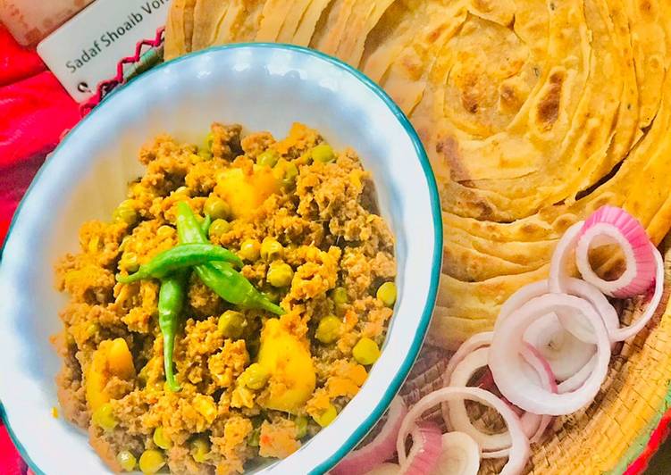 Steps to Make Super Quick Homemade Qeema matar/ Minced Meat with Pea