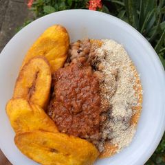 Beans with Plantain A picture of Beans with Plantain.