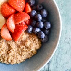 A picture of Quinoa Banana Berry Bowl.