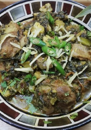 A picture of Palak gosht.