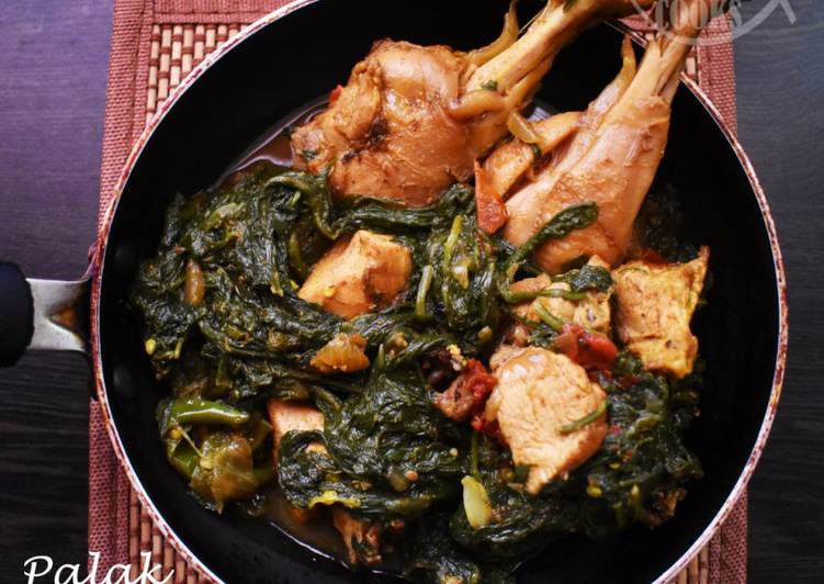 Palak Chicken l Chicken Cooked with Spinach