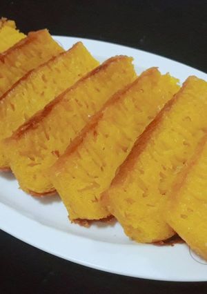 รูปของ เค้กอินโดนีเซีย บีกาอัมบน (Bika Ambon) หรือ Kuih Bingka