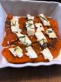 Zucca con feta e miele