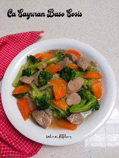 Foto resep Ca Sayuran Baso Sosis