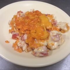 A picture of Dorito chicken casserole.