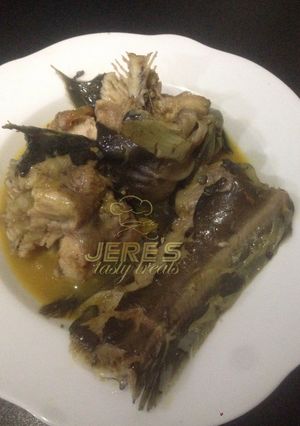 A picture of Spicy cat fish pepper soup.