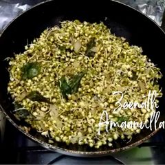A picture of Stir Fried Sprouted Green Gram.